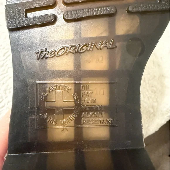 Dr. Martens 1460 Blue Brocade Velvet Emboss Lace Up Boot Size 6 - Picture 4 of 7